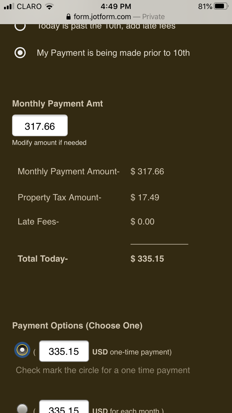 How to change the size of the radio buttons?